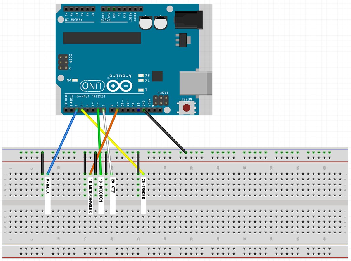 Floppy & Arduino Connections